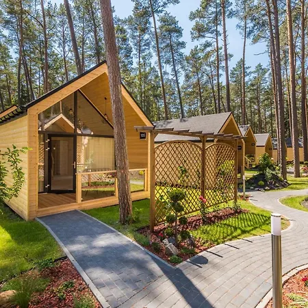 بيت خشبي Bursztynowo Osrodek Wczasowy